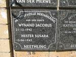 NEETHLING Wynand Jacobus 1942- & Hester Susara 1943-