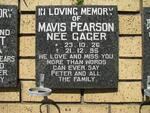 PEARSON Mavis nee GAGER 1926-1995