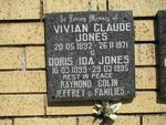 JONES Vivia Claude 1892-1971 & Doris Ida 1899-1995