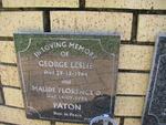 PATON George Leslie -1964 & Maude Florence D, -1998