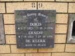 KLERK Ernest, de 1922-1996 & Doris 1923-1996