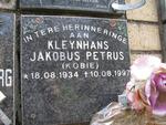 KLEYNHANS Jakobus Petrus 1934-1997