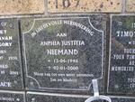NIEMAND Anphia Justitia 1946-2000