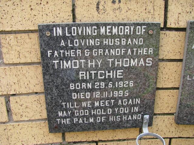 RITCHIE Timothy Thomas 1926-1995