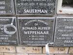WEPPENAAR Ronald Alfred 1933-2002