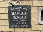KEMBLE Samuel 1920-1993