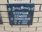 O'DONOGHUE Stephan Edward 1925-1996