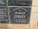 OXLEY Myrtle 1913-2004