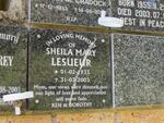 LESUEUR Sheila Mary 1933-2003