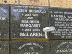 McLAREN Walter Reginald -1978 & Maureen Margaret -2003