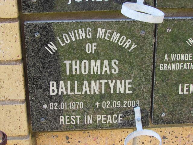 BALLANTYNE Thomas 1970-2003