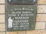 GOVENDER Manickum 1932-2003