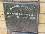 BELL Rosalind Louise 1920-2005