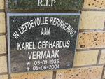 VERMAAK Karel Gerhardus 1935-2004