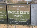 POTTS Donald Keith 1935-2002