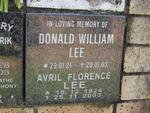 LEE Donald William 1921-2003