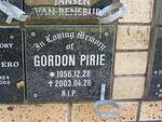 PIRIE Gordon 1956-2003