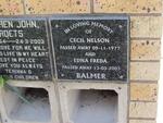 BALMER Cecil Nelson -1977 & Edna Freda -2003