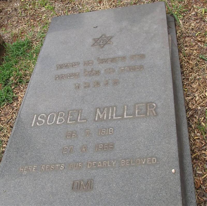 MILLER Isobel 1918-1989