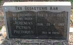 PRETORIUS Jeremias Petrus 1903-1969