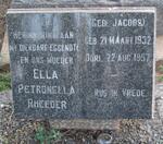 RHEEDER Ella Petronella nee JACOBS 1932-1957