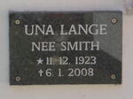 LANGE Una nee SMITH 1923-2008