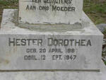 LOURENS Hester Dorothea 1884-1947