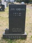 VENTER Jan Adriaan 1922-1993