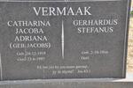 VERMAAK Gerhardus Stefanus 1916- & Catharina Jacoba Adriana JACOBS 1919-1995