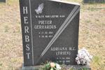 HERBST Pieter Gerhardus 1916-1997 & Adriana M.C. 1924-2005