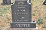VENTER Koos 1941-2004 & Toy 1944-2005