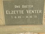 VENTER Elzette 1965-1973