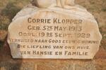 KLOPPER Corrie 1913-1929