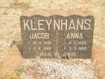 KLEYNHANS Jacob 1896-1960 & Anna 1898-1997