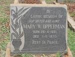 OPPERMAN Mary W. 1881-1970