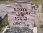 NTOTO Nontuthuzelo Harriet 1944-2000