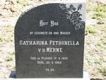 MERWE Catharina Petronella, v.d. nee DU PLESSIS 1903-1965