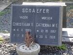 SCHAEFER Christiaan H. 1885-1966  & Catherina M.E. 1887-1968