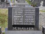 SCHAEFFER Johanna P. 1917-1997 & Pieter 1917-1979
