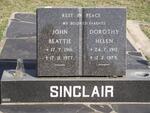 SINCLAIR John Beattie 1916-1977 & Dorothy Helen 1912-1975