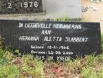 SLABBERT Hermina Aletta 1946-2004