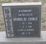 CRONJE Brunhilde 1938-1990