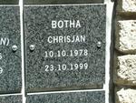 BOTHA Chrisjan 1978-1999