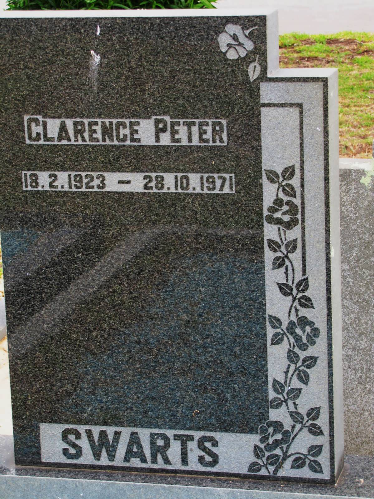 SWARTS Clarence Peter 1923-1971