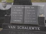 SCHALKWYK Jan J.H., van 1936-2006 & Anna M.C. 1939-1994
