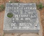 BRUYN Egbert Hartman, de 1920-1994 & Petronella 1923-