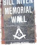 1. Bill Niven Memorial wall
