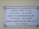 GILLIES Richard Angus 1902-1972 & Nancy Stockenstroom 1910-1989