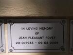POVEY Jean Pleasant 1935-2009