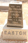 EASTON Louisa 1962-1962